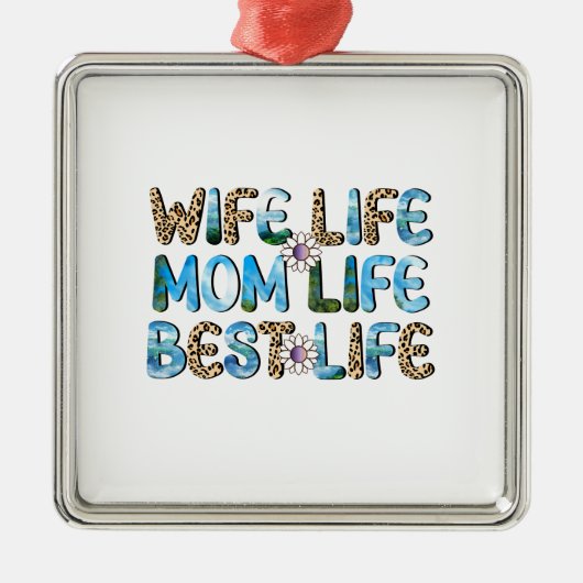 Echtgenote van het leven metalen ornament (Voorkant)
