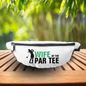 Echtgenote van het Par T-shirt Green & White Bride Heuptasje