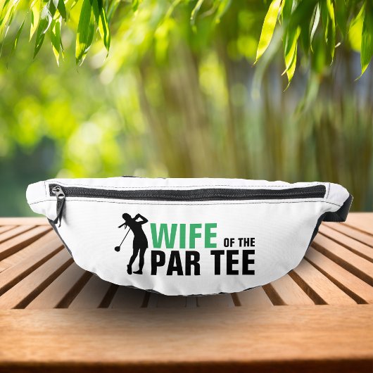 Echtgenote van het Par T-shirt Green & White Bride Heuptasje