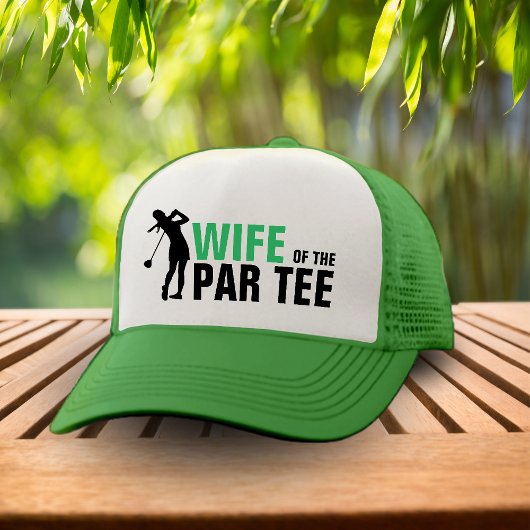 Echtgenote van het Par T-shirt Green & White Bride Trucker Pet