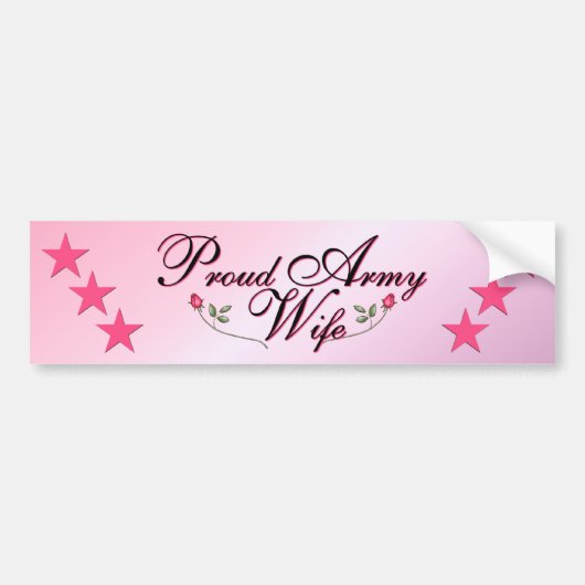 Echtgenote van het Roze en het Rode Leger Bumpersticker (Voorkant)