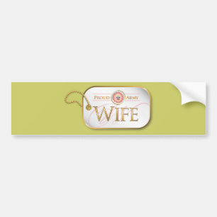 Echtgenote van het roze leger bumpersticker