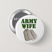 echtgenote van het Russische leger en labels Ronde Button 5,7 Cm (Voorkant /achterkant)