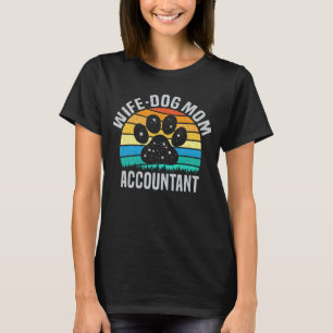 Echtgenote van mam Accountant Hondenliefhebber Hai T-shirt