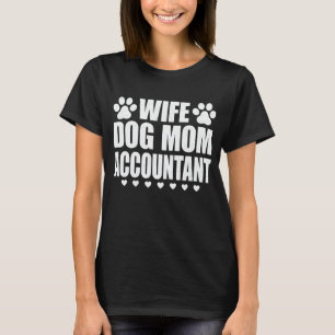 Echtgenote van mam Accountant Hondenliefhebber Hai T-shirt
