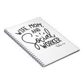 Echtgenote van mam Social Worker Notitieboek (Rechterzijde)