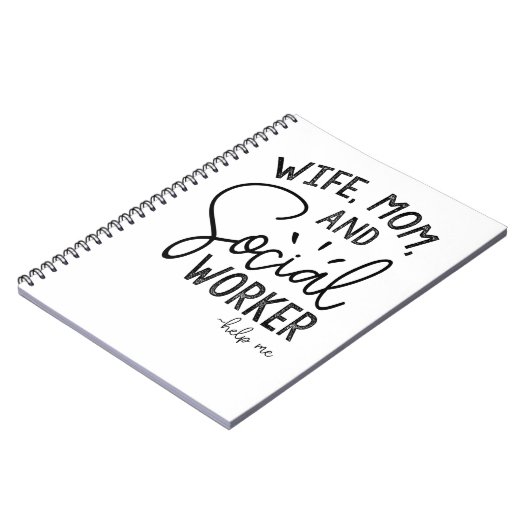 Echtgenote van mam Social Worker Notitieboek (Linkerzijde)