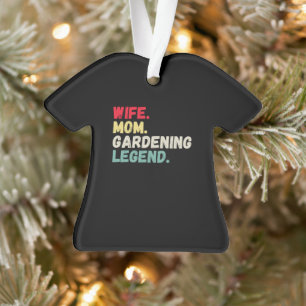 Echtgenote van mam-tuinlegende retro grappige kers ornament