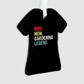 Echtgenote van mam-tuinlegende retro grappige kers ornament (voorkant)