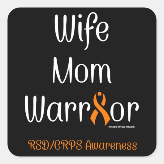 Echtgenote van mama...RSD/CRPS Vierkante Sticker (Voorkant)