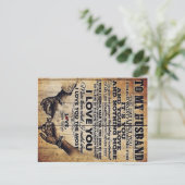 Echtgenote van mijn man | Husband Lovely Gift Aankondigingskaart (Staand voorkant)