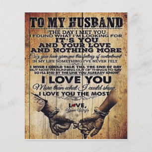 Echtgenote van mijn man Husband Lovely Gift Flyer