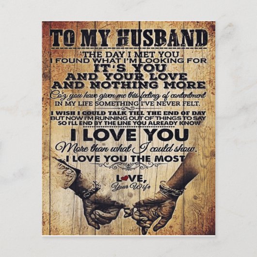 Echtgenote van mijn man | Husband Lovely Gift Flyer (Voorkant)