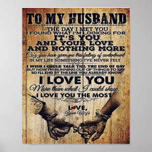 Echtgenote van mijn man   Husband Lovely Gift Poster