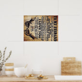 Echtgenote van mijn man | Husband Lovely Gift Poster (Keuken)