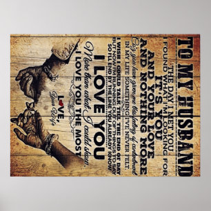Echtgenote van mijn man Husband Lovely Gift Poster