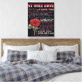 Echtgenote van mijn man | Offertes voor liefdesaan Canvas Afdruk (Insitu (Slaapkamer))