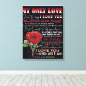 Echtgenote van mijn man | Offertes voor liefdesaan Canvas Afdruk (Insitu (Houten vloer))