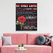 Echtgenote van mijn man | Offertes voor liefdesaan Canvas Afdruk (Insitu (Woonkamer))