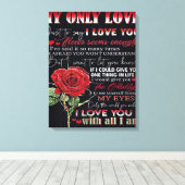 Echtgenote van mijn man | Offertes voor liefdesaan Canvas Afdruk (Insitu (Houten vloer))