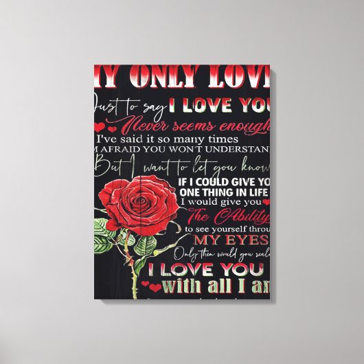 Echtgenote van mijn man | Offertes voor liefdesaan Canvas Afdruk (Voorkant)