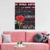 Echtgenote van mijn man | Offertes voor liefdesaan Canvas Afdruk (Insitu (Woonkamer))