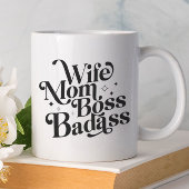 Echtgenote van moeder Boss Badass Funny Sarcastic  Grote Koffiekop