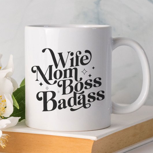 Echtgenote van moeder Boss Badass Funny Sarcastic Grote Koffiekop