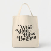 Echtgenote van moeder Boss Badass Funny Sarcastic  Tote Bag (Voorkant)