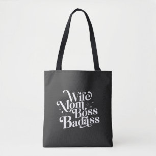 Echtgenote van moeder Boss Badass Funny Sarcastic Tote Bag