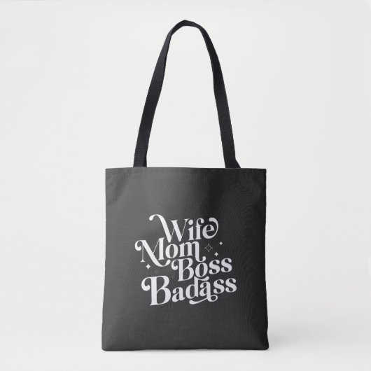 Echtgenote van moeder Boss Badass Funny Sarcastic  Tote Bag (Voorkant)