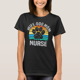 Echtgenote van moeder verpleegster Funny Dog Lover T-shirt