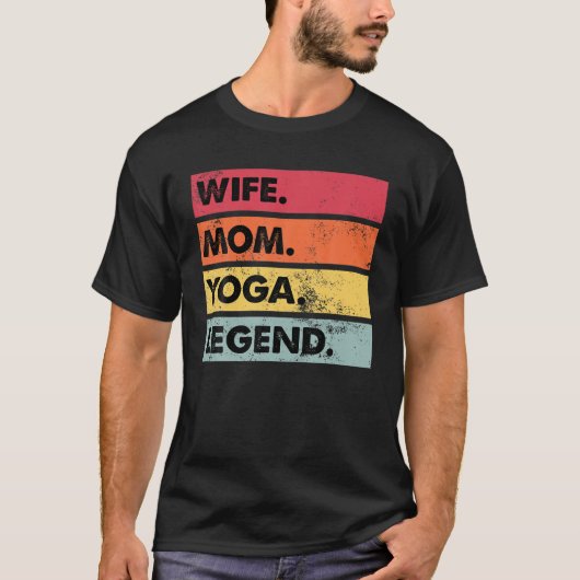Echtgenote van moeder Yoga Legend Funny Yoga Women T-shirt (Voorkant)