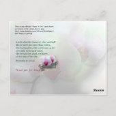 Echtgenote van Noble Character Briefkaart (Achterkant)