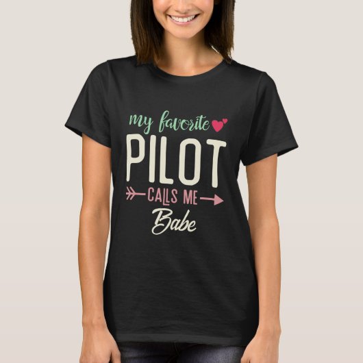 Echtgenote van Pilot, mama van Pilot, zuster van P T-shirt (Voorkant)
