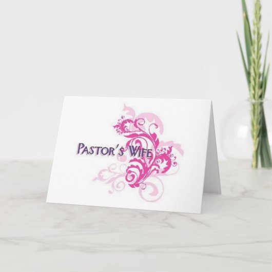 Echtgenote van predikant Roze Kaart (Voorkant)
