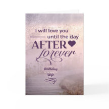 Echtgenote van Romantic Birthday Paars Foggy Kustp