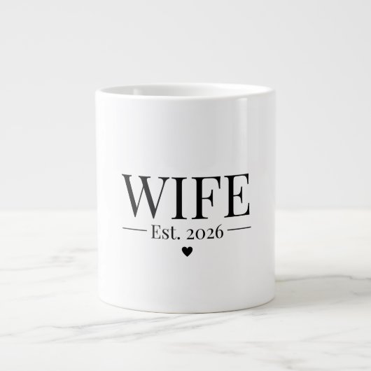 Echtgenote Vastgesteld 2026 Grote Koffiekop (Voorkant)