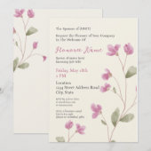 Echtgenote welkome digitale uitnodiging voor milit (Voorkant / Achterkant)