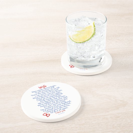 Echtgenote Zandsteen Onderzetter (Zijkant)