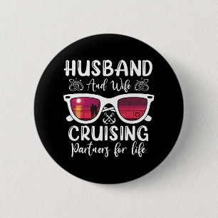 Echtgenoten Cruisepartners voor het Leven Ronde Button 5,7 Cm