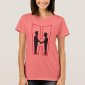 Echtgenoten "H" Dames T-Shirt (Voorkant)