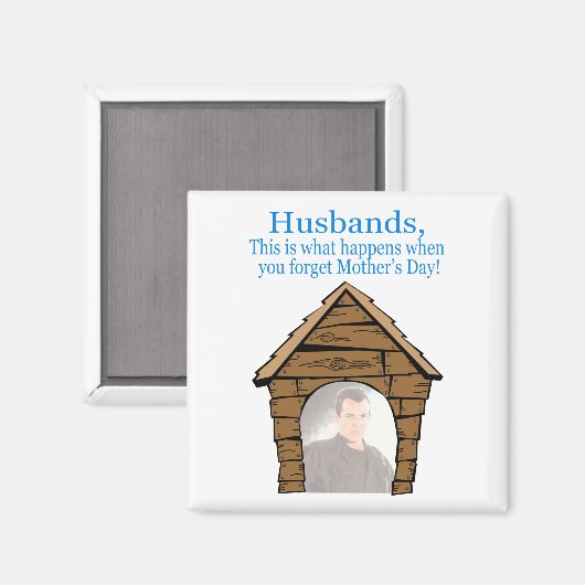 Echtgenoten in het hondenhuis Magnet (Voorkant / Achterkant)