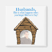 Echtgenoten in het hondenhuis Magnet (Voorkant)