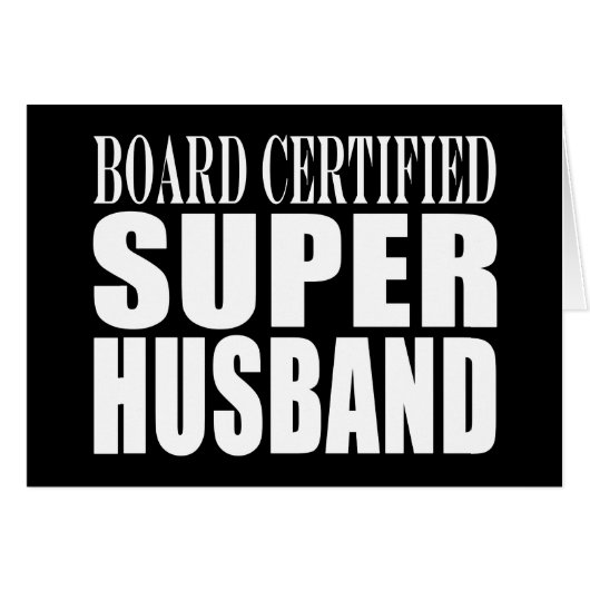 Echtgenoten Jubilea Birthdays : Super Husband (Voorkant Horizontaal)