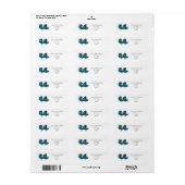 Echtgenoten Vogels Retour Adres Label (Full Sheet)