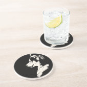 Echthandig Onderzetter Aangepast hapje Puppy Dog O (Zijkant)