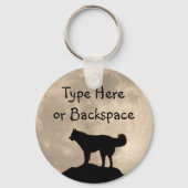 Echthandige Sleutelhangers Geslepen Dog Husky Sleu (Voorkant)