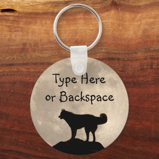 Echthandige Sleutelhangers Geslepen Dog Husky Sleu (Voorkant)