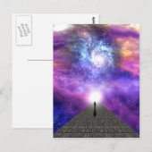 Echtheid aan het universum, groot mysterie van het briefkaart (Voorkant / Achterkant)